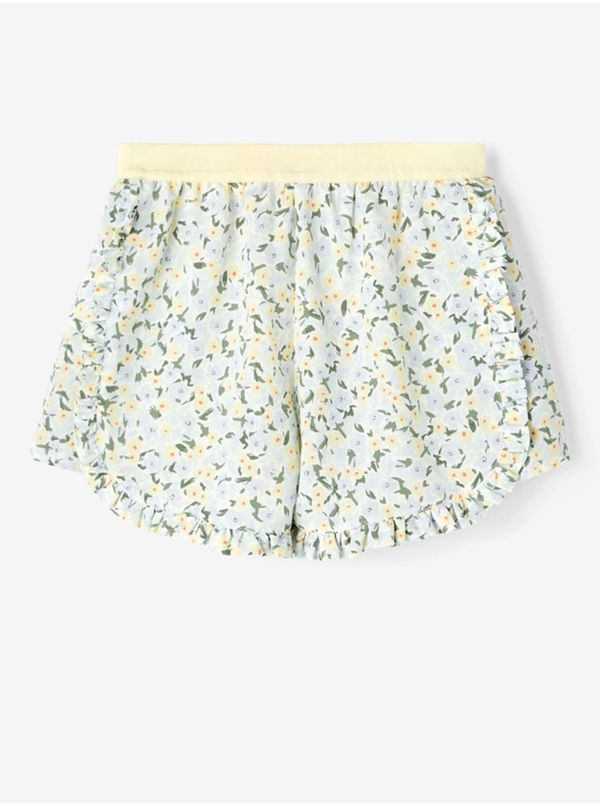 name it Yellow-Blue Girly Floral Shorts Name it Finna - unisex