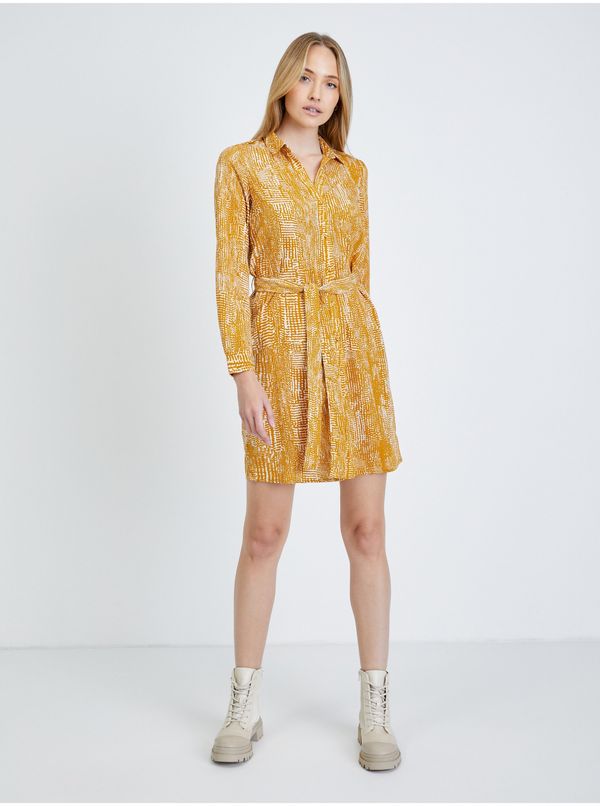 Vero Moda Yellow patterned shirt dress VERO MODA Vibe - Women