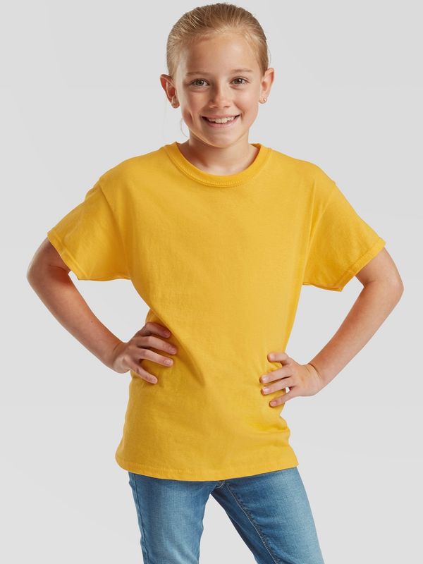 Fruit of the Loom Yellow T-shirt for Children Original Fruit of the Loom