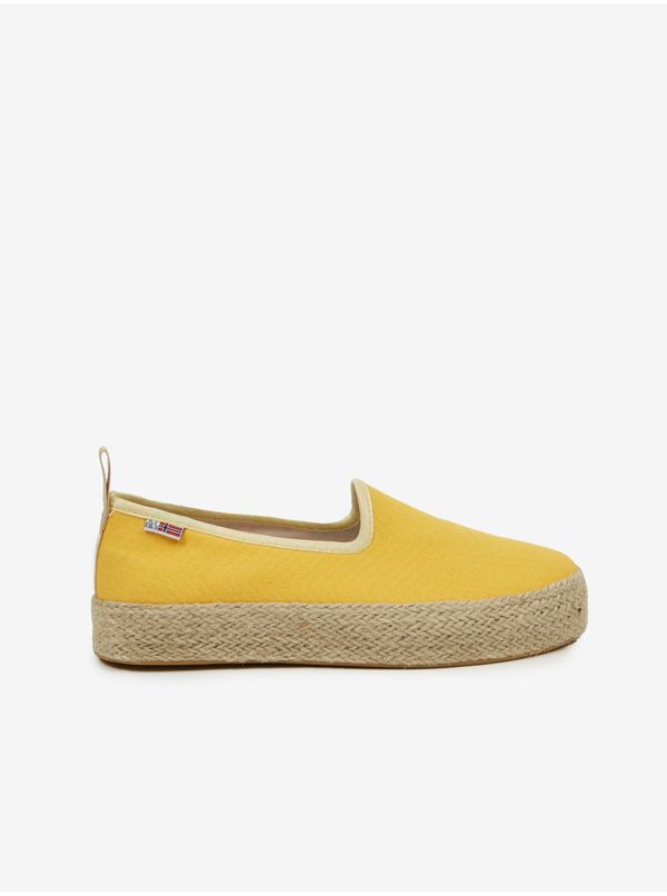 Napapijri Yellow women's espadrilles on platform NAPAPIJRI - Women