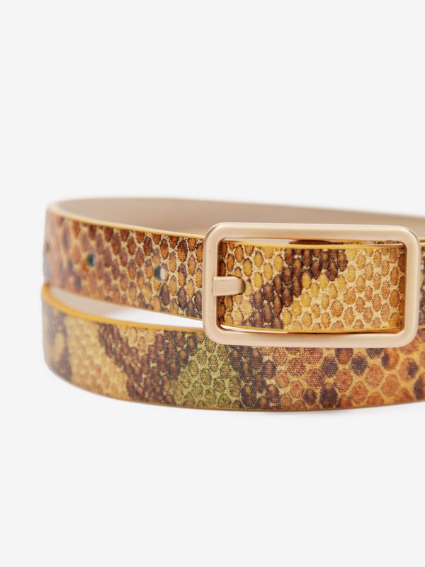 CAMAIEU Yellow women's patterned belt CAMAIEU