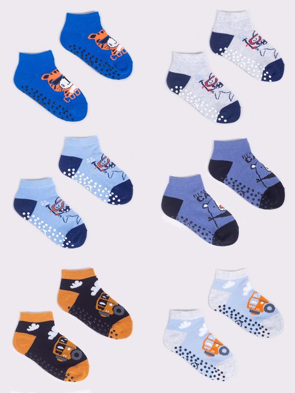 Yoclub Yoclub Kids's 6Pack Boy's Ankle Socks SKS-0089C-AA0A-002