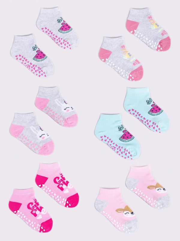 Yoclub Yoclub Kids's 6Pack Girl's Ankle Socks SKS-0089G-AA0A-002