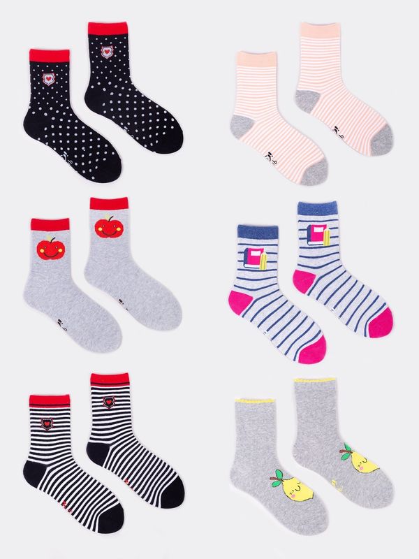 Yoclub Yoclub Kids's 6Pack Socks SKA-0006G-AA00-007