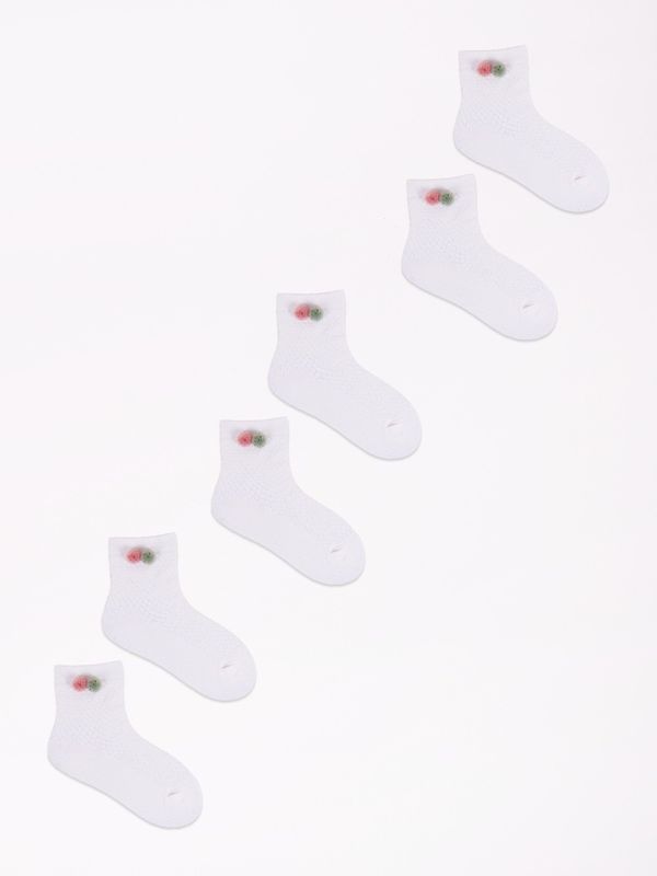 Yoclub Yoclub Kids's Ankle No Show Boat Socks Patterns 3-Pack SKC/3D-AP/3PAK/GIR/002