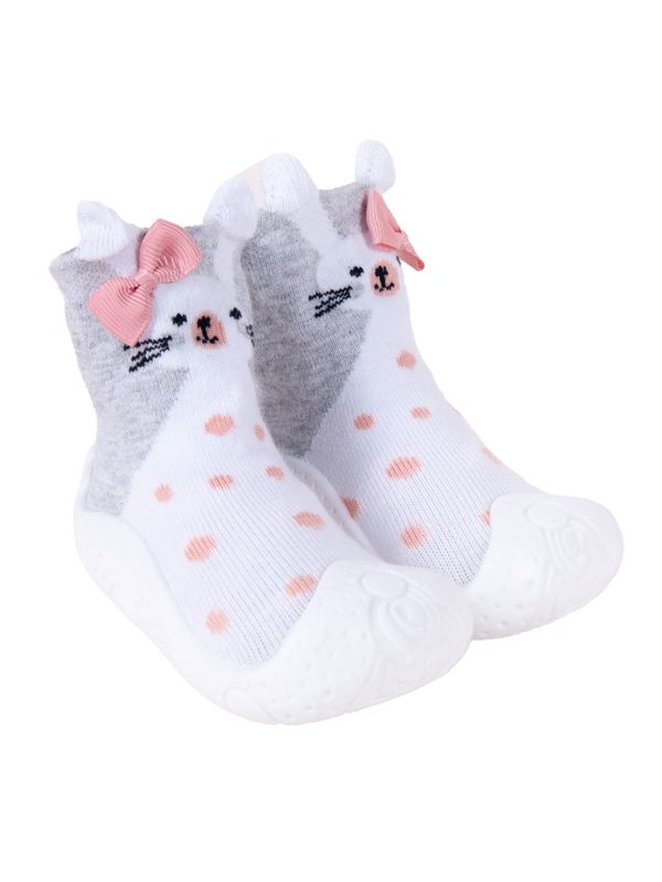 Yoclub Yoclub Kids's Baby Girls' Anti-skid Socks With Rubber Sole OBO-0138G-AA0B