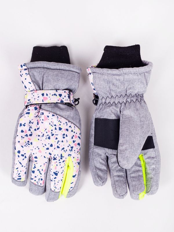 Yoclub Yoclub Kids's Children's Winter Ski Gloves REN-0238G-A150