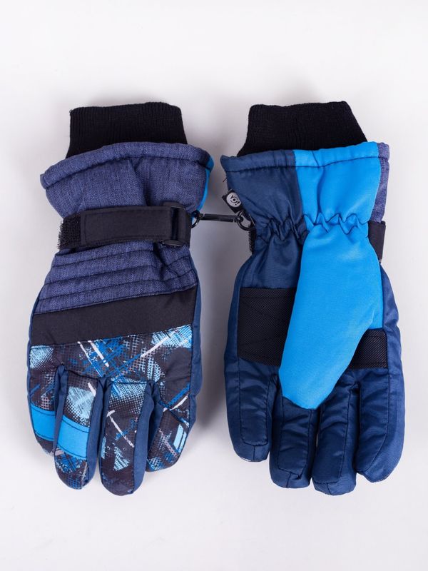 Yoclub Yoclub Kids's Children's Winter Ski Gloves REN-0273C-A150 Navy Blue