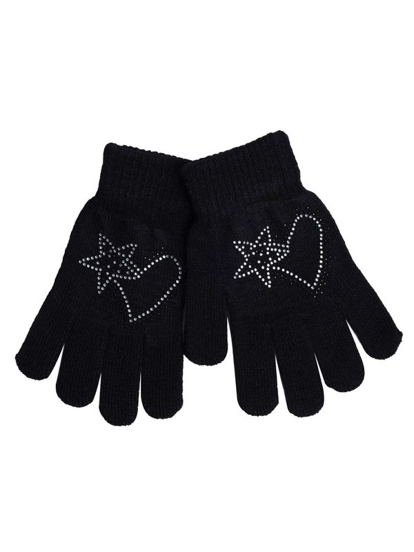 Yoclub Yoclub Kids's Gloves RED-0216G-A150-002 Navy Blue