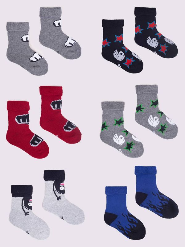 Yoclub Yoclub Kids's Terry Socks 6-Pack SKF-0003C-AA00-002