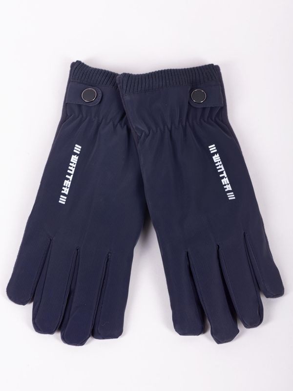 Yoclub Yoclub Man's Men's Gloves RES-0164F-195C Navy Blue