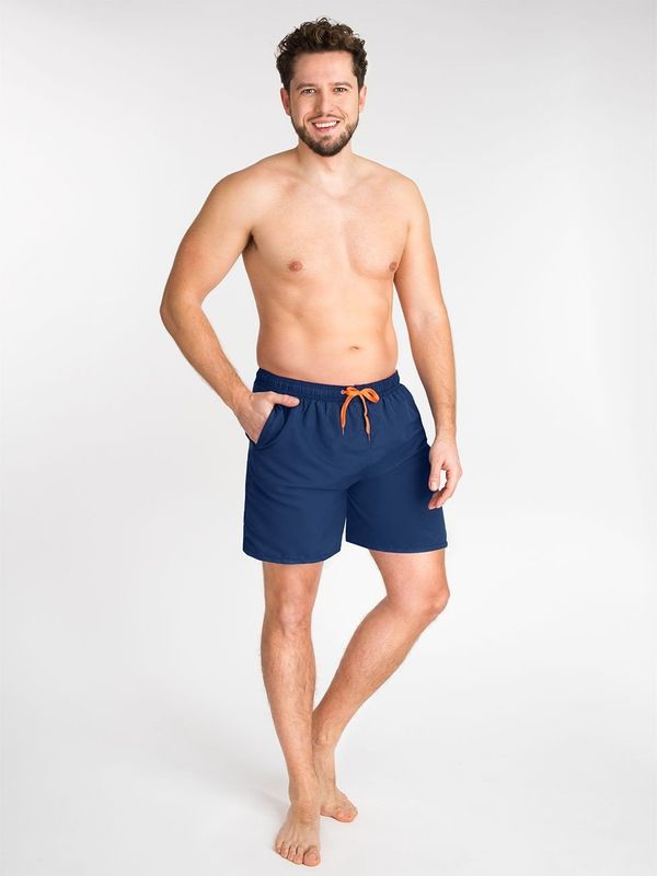 Yoclub Yoclub Man's Swimsuits Men's Beach Shorts Navy Blue