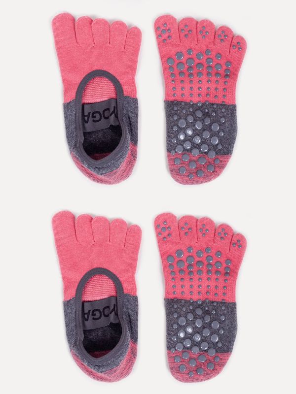 Yoclub Yoclub Unisex's Socks For Yoga 2-Pack SKS-0020U-AA2A