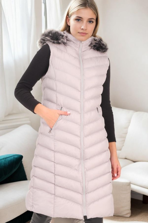 dewberry Z6684 DEWBERRY WOMEN'S VEST-GREY-2