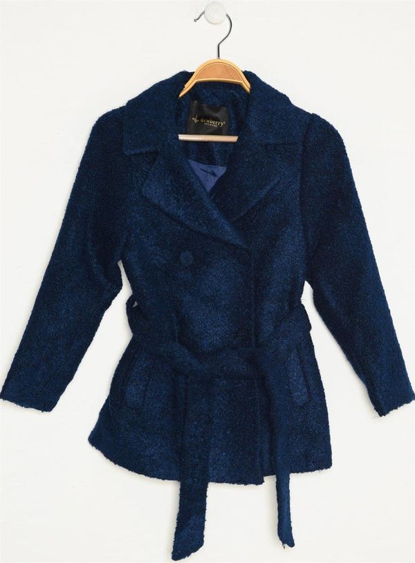 dewberry Z8000 DEWBERRY GIRLS' COAT-NAVY BLUE