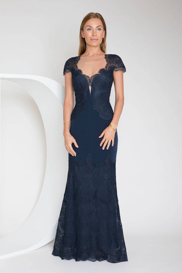 Deni Cler Milano Ženska haljina Deni Cler Milano Deni_Cler_Milano_Dress_T-Dw-3251-0M-40-58-1_Navy_Blue