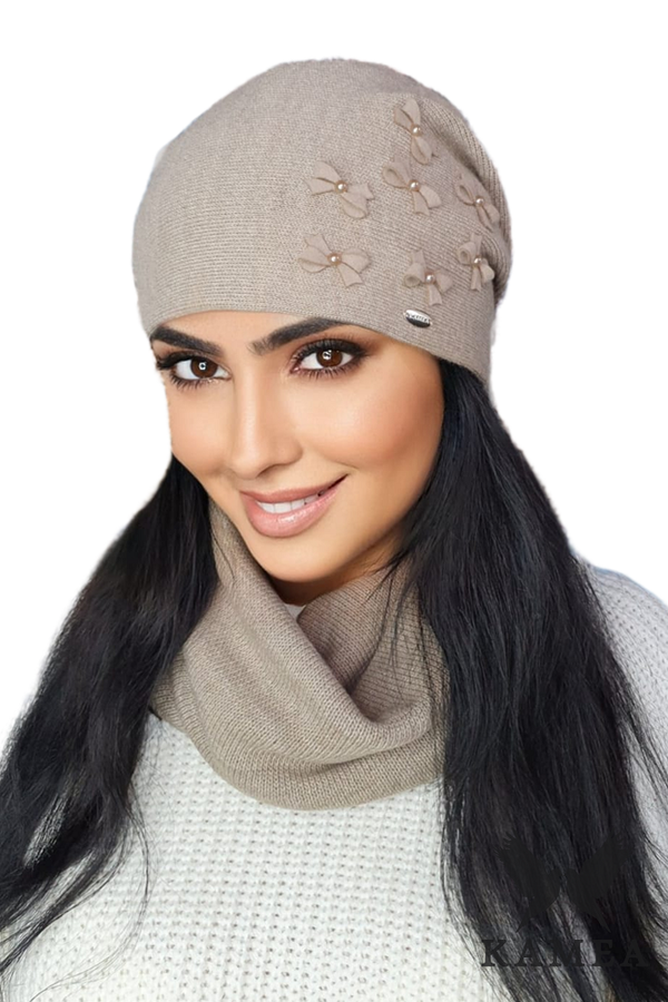 Kamea Ženska kapa Kamea Kamea_Hat_K.22.029.04_Dark_Beige