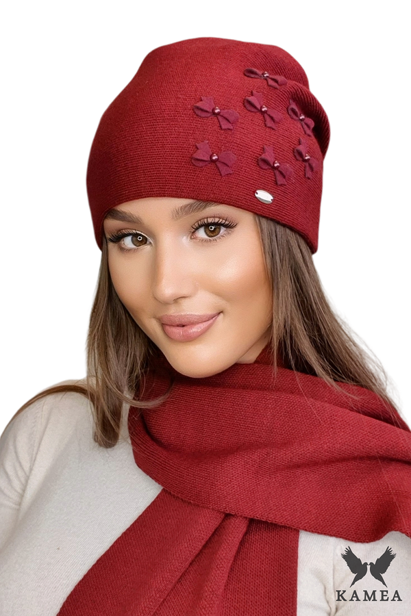 Kamea Ženska kapa Kamea Kamea_Hat_K.22.029.15_Claret