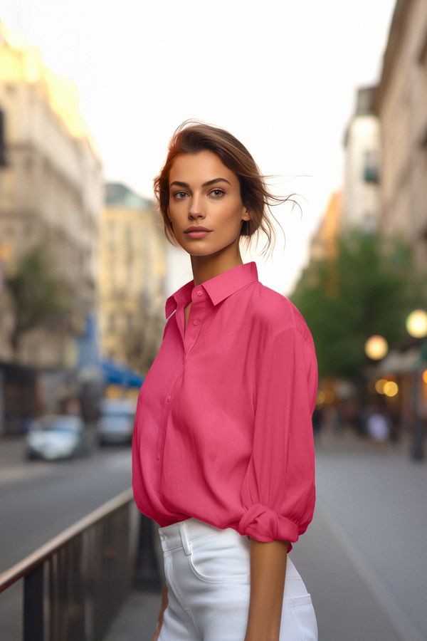 Trendyol Ženska košulja Trendyol Loose Fit