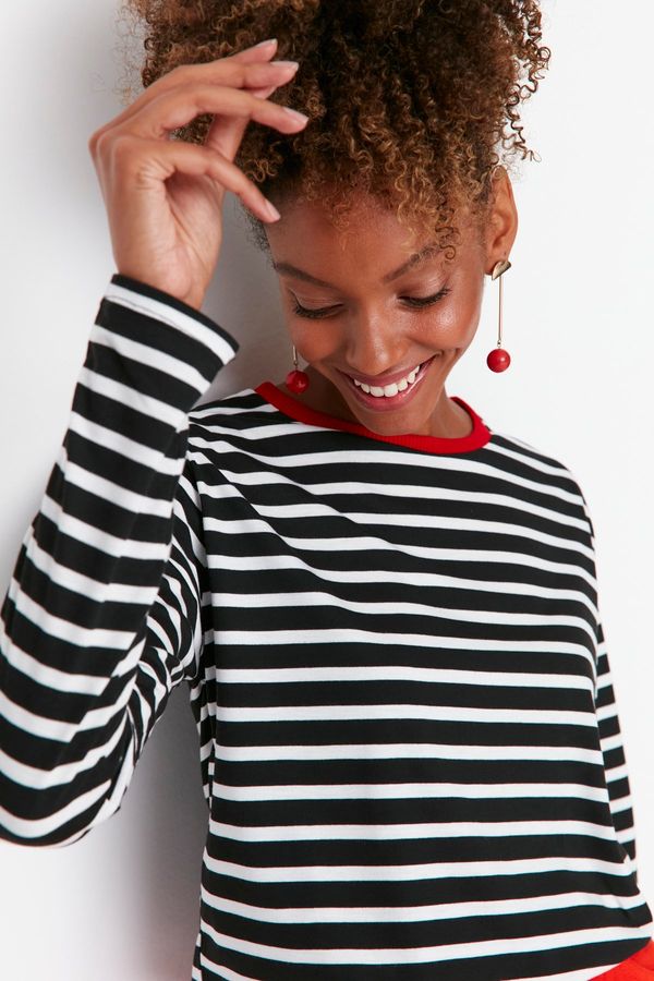 Trendyol Ženska majica sa dugim rukavima Trendyol Striped