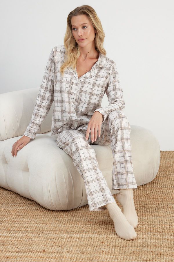 Trendyol Ženska pidžama - komplet Trendyol Checkered