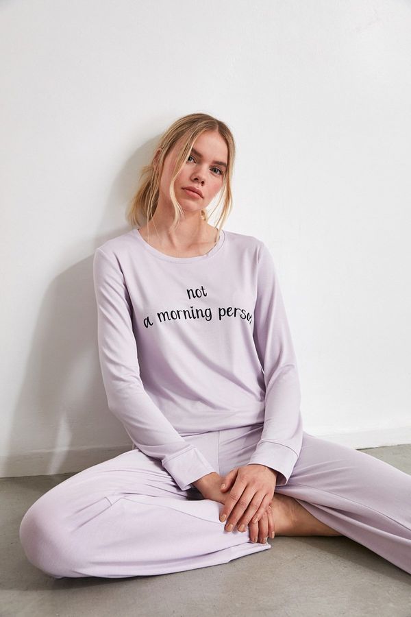 Trendyol Ženska pidžama - komplet Trendyol Printed