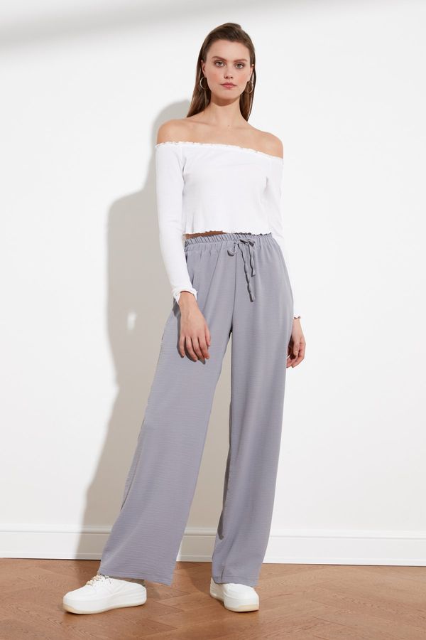 Trendyol Ženske pantalone Trendyol Wide leg