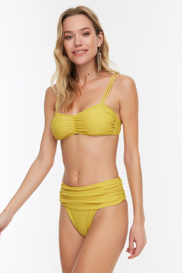 Trendyol Ženski bikini donji deo Trendyol Ruffle Detailed