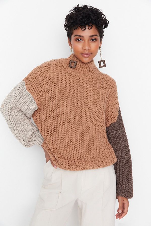 Trendyol Ženski džemper Trendyol Color Block