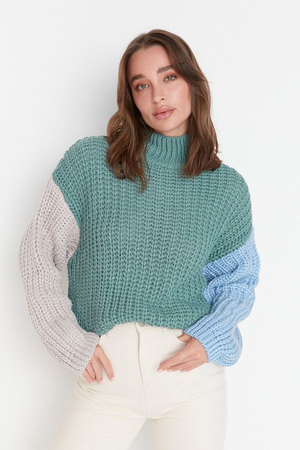 Trendyol Ženski džemper Trendyol Color Block