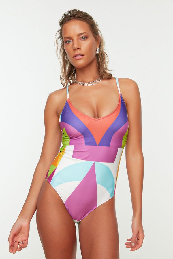 Trendyol Ženski  jednodelni kupaći kostim Trendyol Multicolored