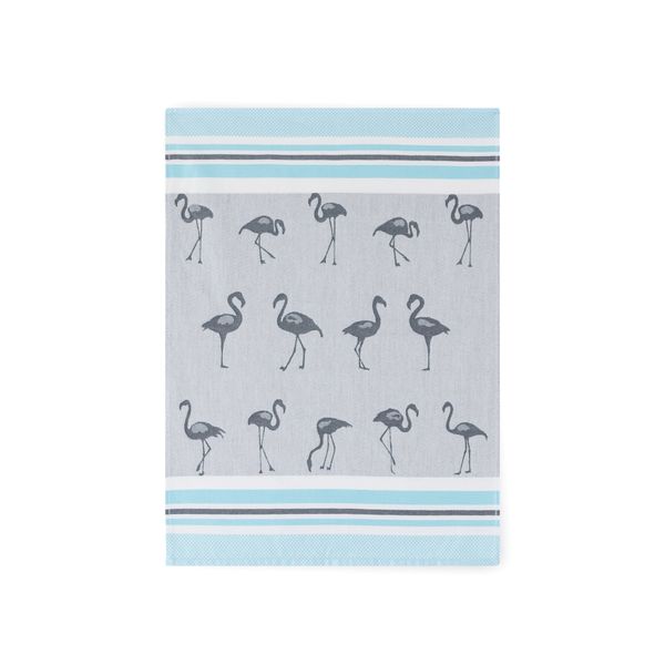 Zwoltex Zwoltex Unisex's Dish Towel Flamingi Graphite/Pattern