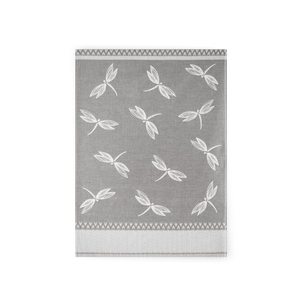 Zwoltex Zwoltex Unisex's Dish Towel Ważki Grey/Pattern
