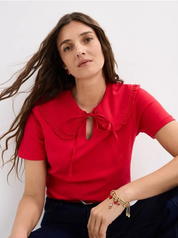 Mohito Mohito - Bluza s dekorativnim okovratnikom