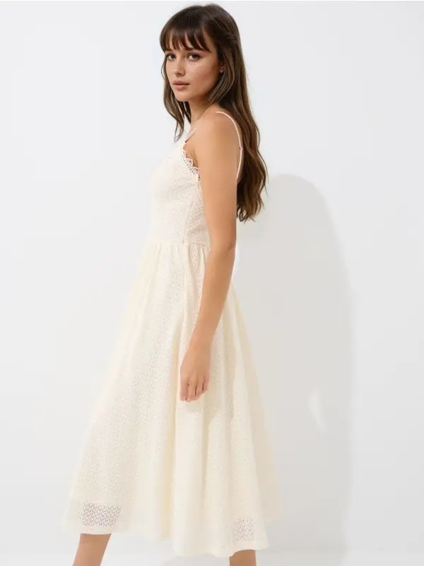 Mohito Mohito - Čipkasta midi haljina