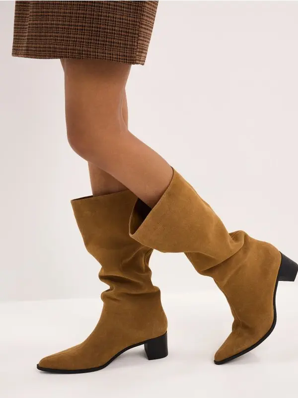 Mohito Mohito - Kožne čizme do kolena