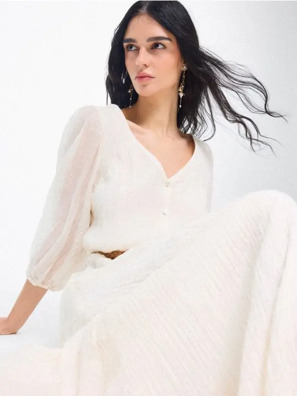 Mohito Mohito - Maxi haljina sa puf rukavima