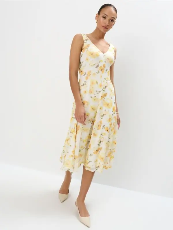 Mohito Mohito - Midi haljina sa cvetnim dezenom