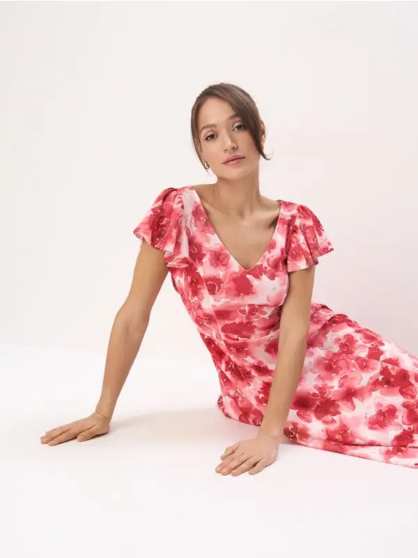 Mohito Mohito - Midi haljina sa cvetnim dezenom