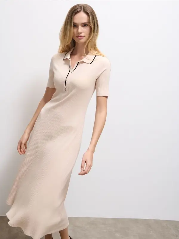 Mohito Mohito - Midi haljina sa kragnom