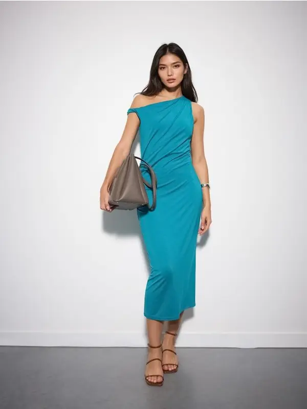 Mohito Mohito - Midi haljina sa naborom