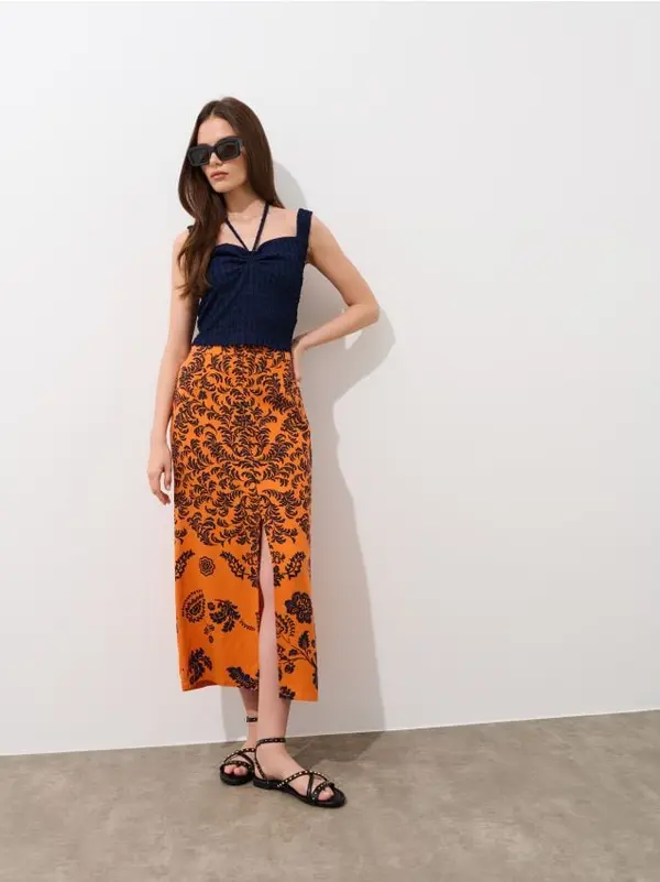 Mohito Mohito - Midi suknja od viskoze