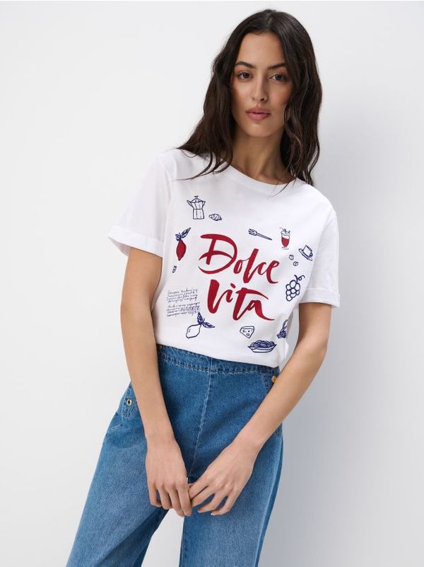 Mohito Mohito - Pamučna majica sa printom