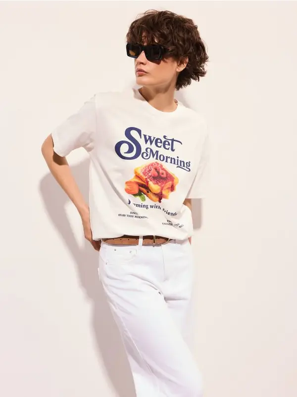 Mohito Mohito - Pamučna majica sa printom