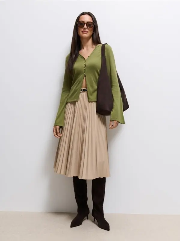 Mohito Mohito - Plisirana midi suknja