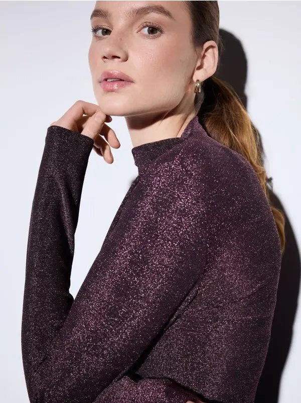 Mohito Mohito - Top s metalik nitima