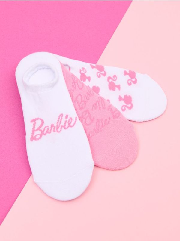 Sinsay Sinsay - 3 pak kratkih čarapa Barbie - šareno