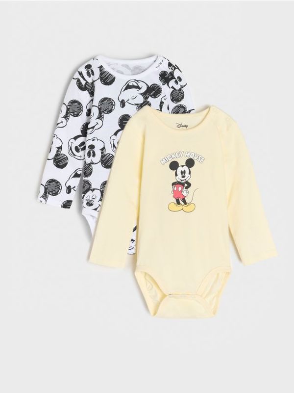 Sinsay Sinsay - Bodi Mickey Mouse 2 pack - krem