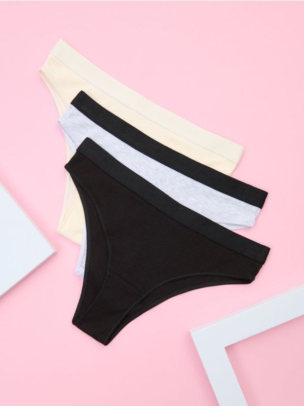 Sinsay Sinsay - Brazilske gaćice 3 pakovanja - šareno