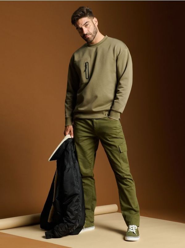 Sinsay Sinsay - Cargo pantalone - khaki